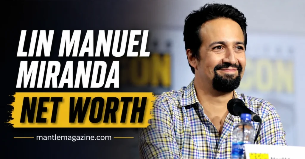 Lin-Manuel Miranda speaks at a public panel event