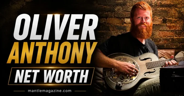 Oliver Anthony net worth country singer playing resonator guitar