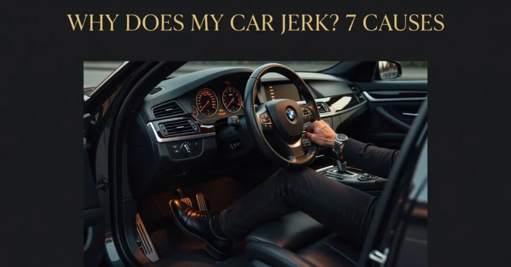 Driver accelerating BMW - car jerking diagnosis