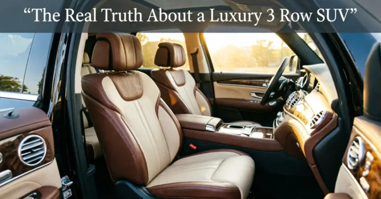 Best luxury 3 row SUV interior - spacious third row seats with premium leather, family SUV seating
