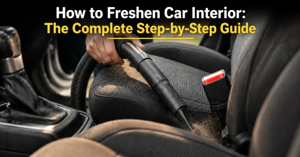 how to freshen car interior