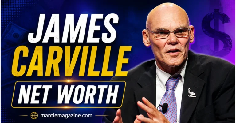 "James Carville portrait 2026 - Democratic political consultant and CNN commentator wearing glasses and business suit, author of Carville documentary 2024"