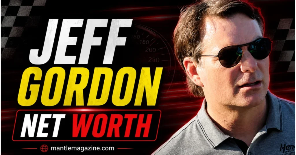 "Jeff Gordon in sunglasses at racing event - NASCAR legend and Hendrick Motorsports vice chairman with net worth estimated at $150-200 million"