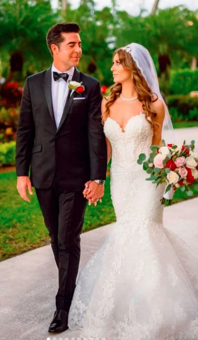 Jesse Watters and Emma Watters on their wedding day in Naples, Florida — Photo: Emma Watters via Instagram