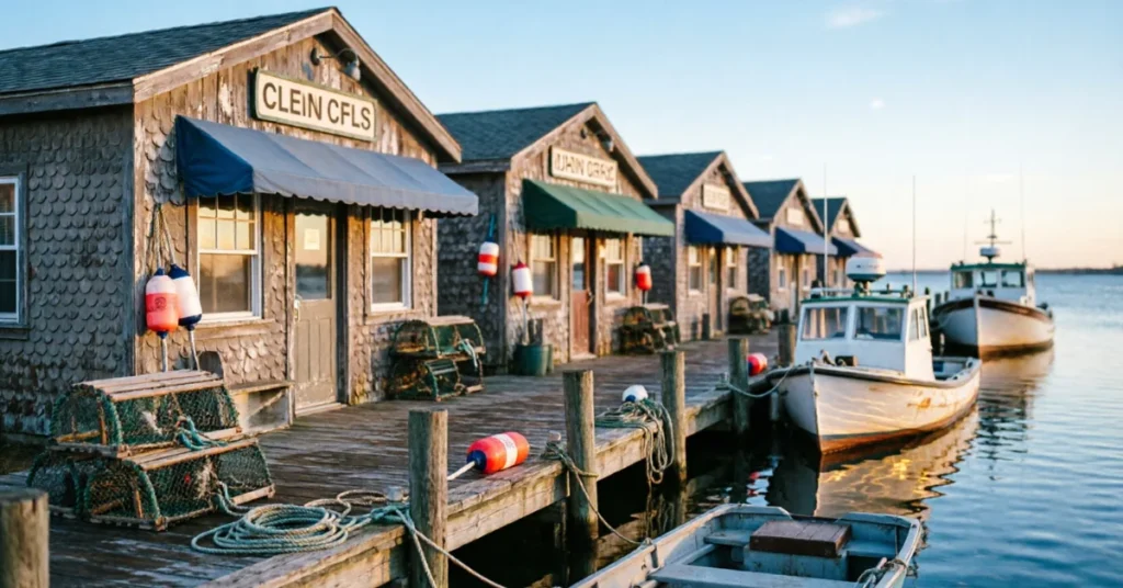 New York hidden gems: City Island's fishing-village waterfront with weathered shacks and docked boats