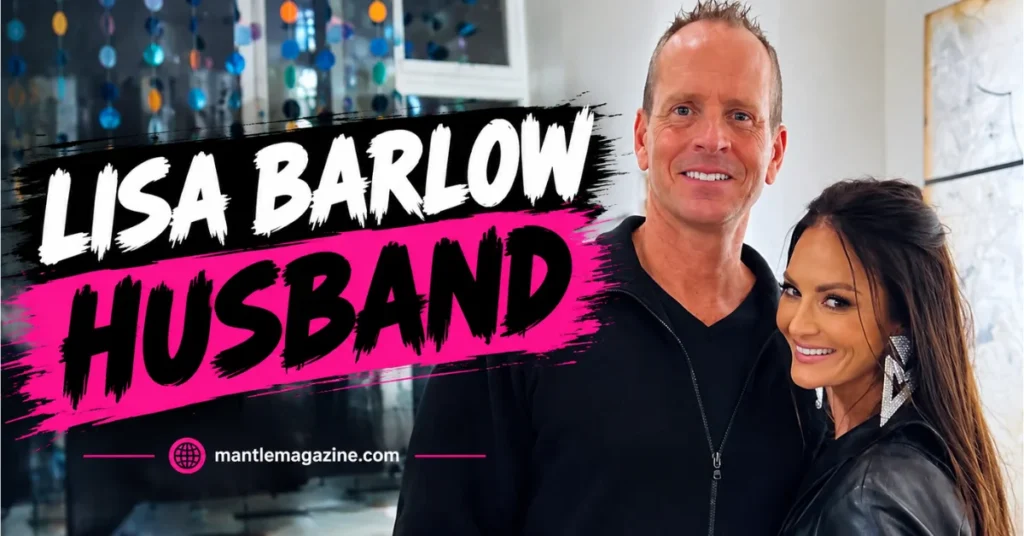 Lisa Barlow and her husband John Barlow smiling together