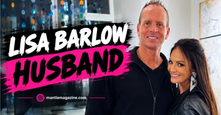 Lisa Barlow and her husband John Barlow smiling together