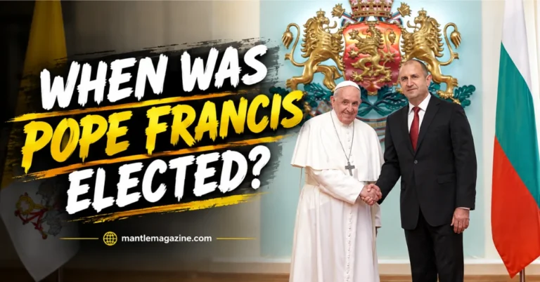Pope Francis featured graphic asking when he was elected