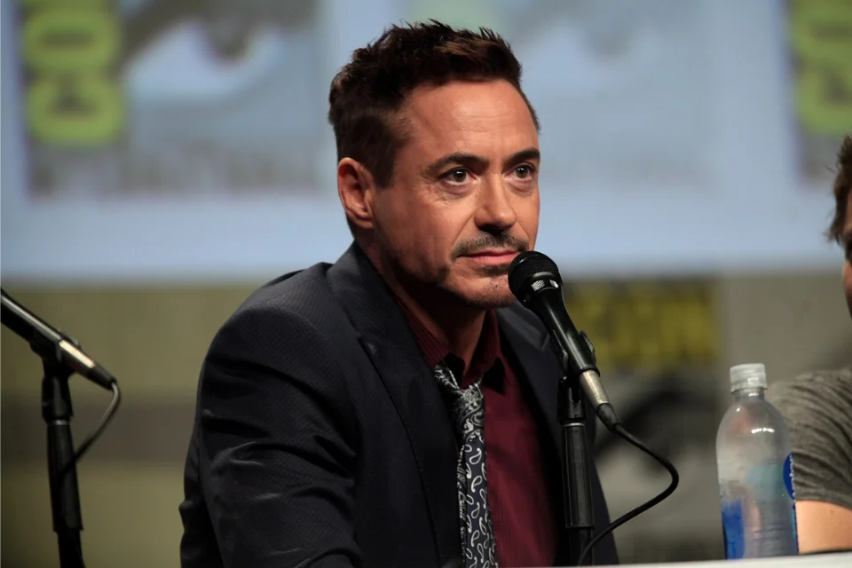 Robert Downey Jr at San Diego Comic-Con panel, where Marvel announced his Doctor Doom return