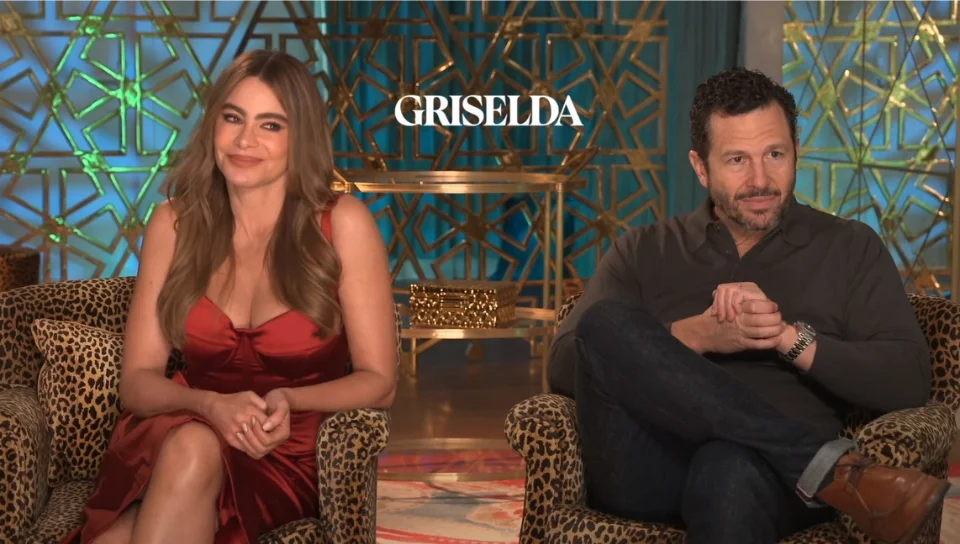 Sofia Vergara red dress Griselda Netflix interview - producer and star of hit 2024 series expanding career beyond sitcoms